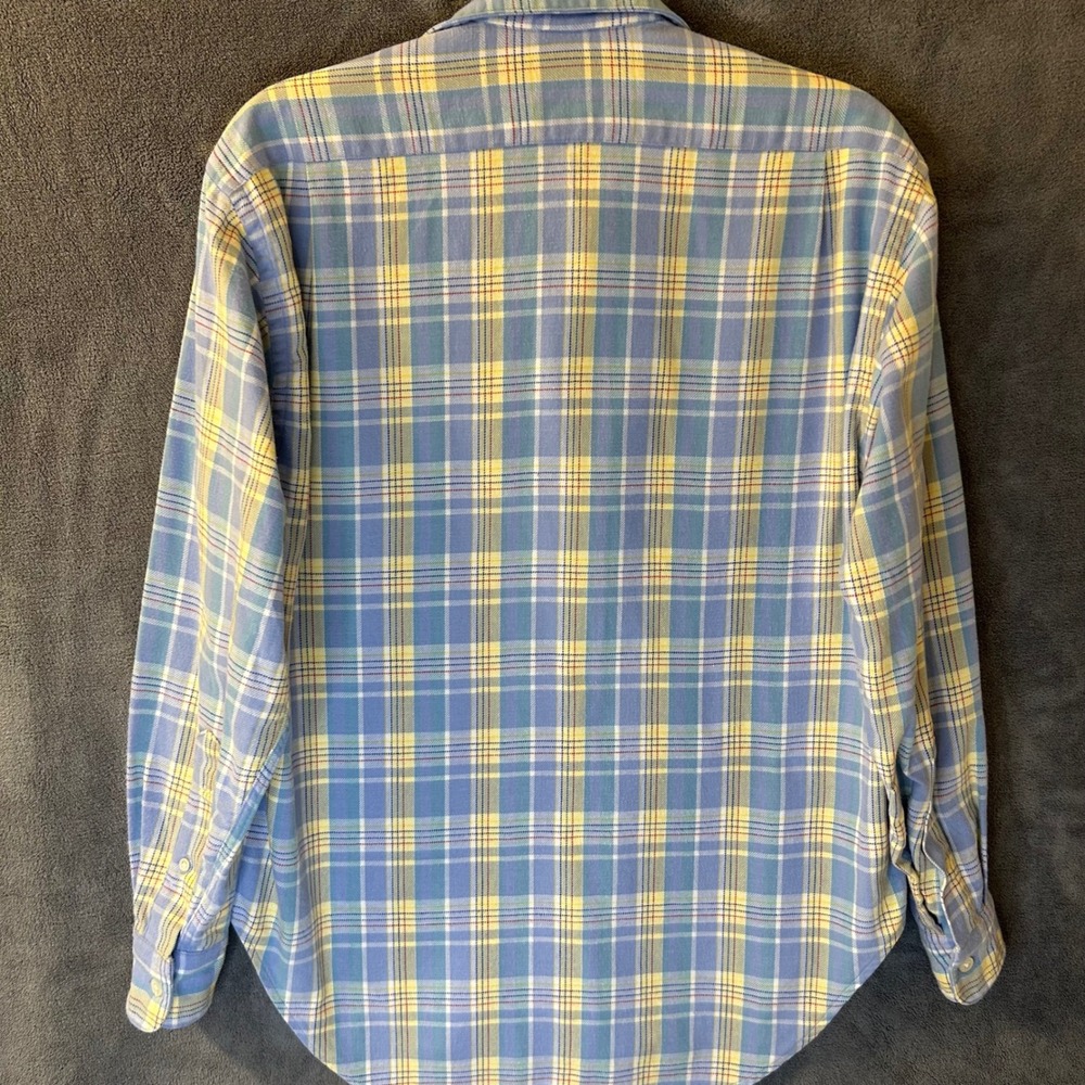VTG 80s Ralph Lauren Womens Plaid Soft Flannel Shirt Size 4 Made in USA - Picture 6 of 11